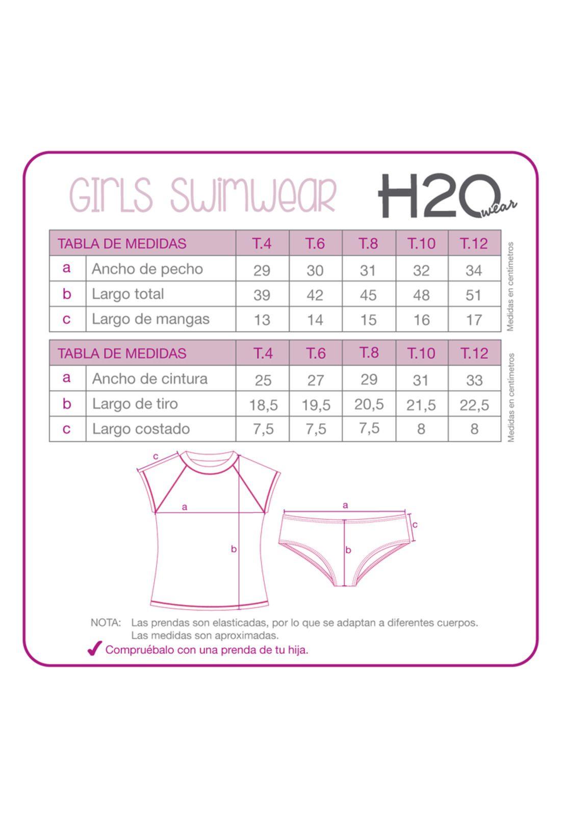 Traje de Baño Niña Set UV30+ Brillo H2O Wear-3