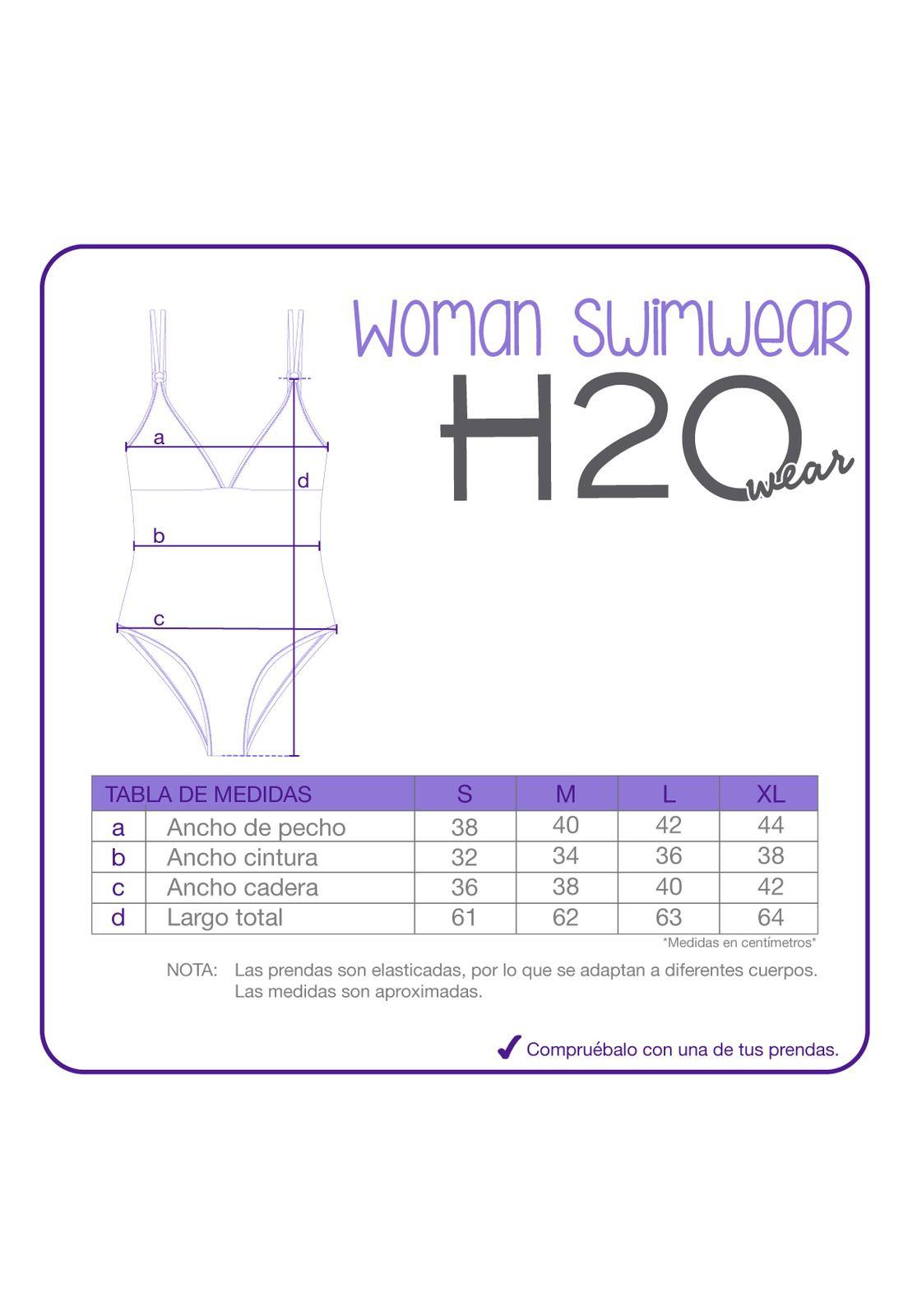 Traje de Baño Mujer  Antonia H2O Wear Negro-8
