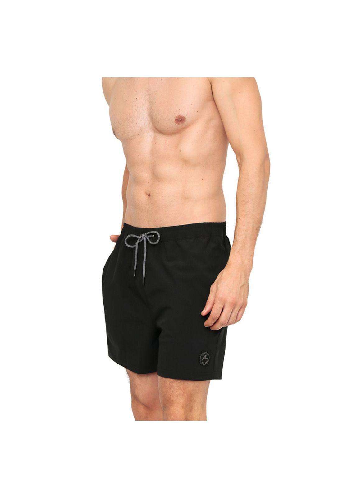 Traje de Baño Hombre Short W Stretch H2O Wear Negro-2