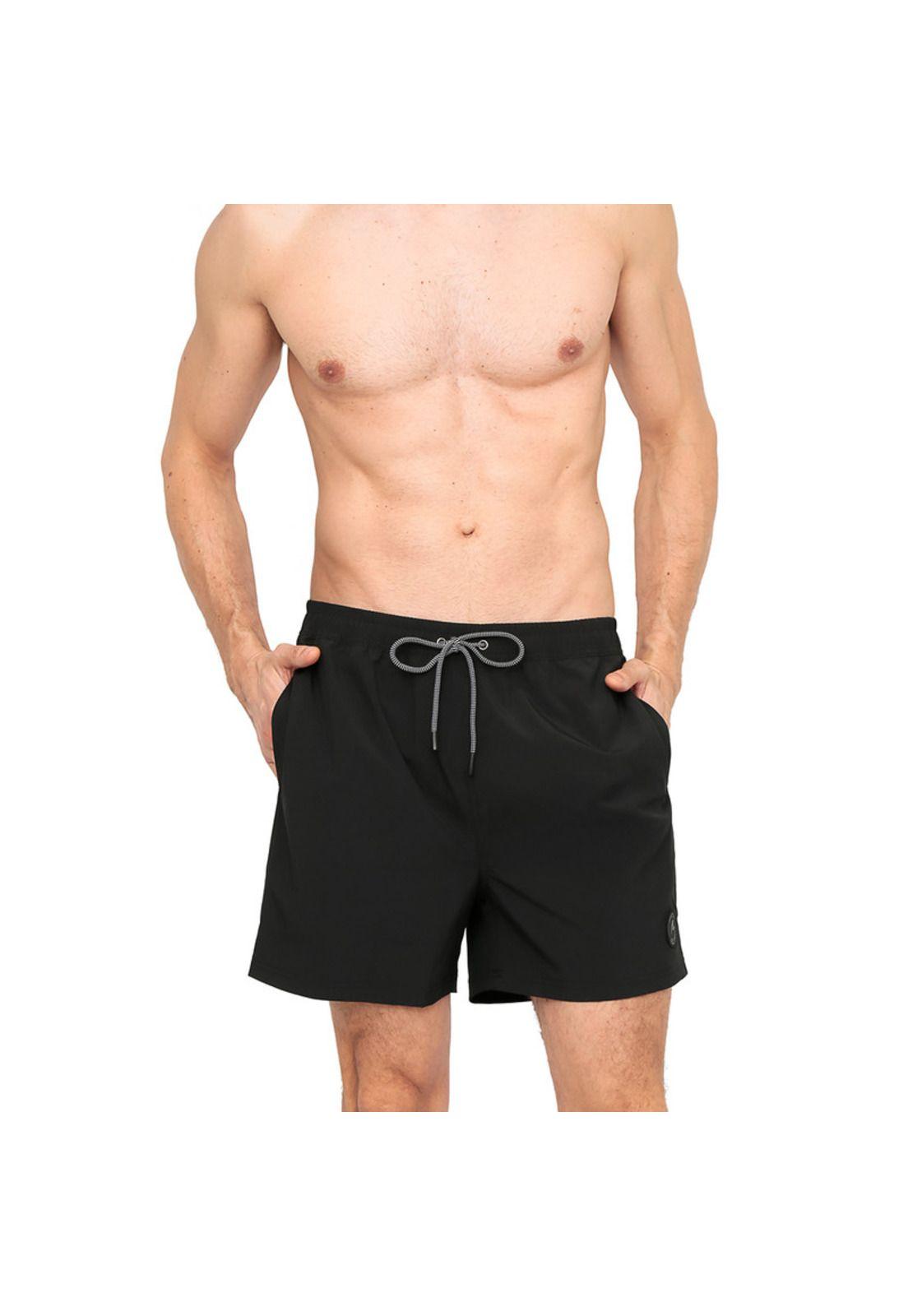 Traje de Baño Hombre Short W Stretch H2O Wear Negro-3