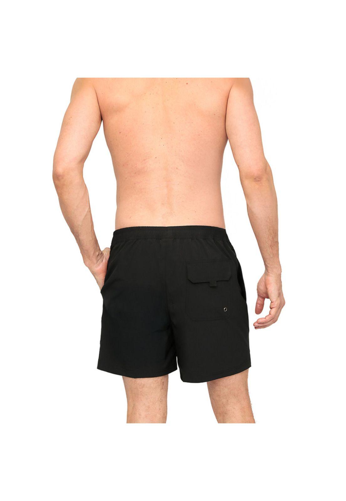 Traje de Baño Hombre Short W Stretch H2O Wear Negro-4
