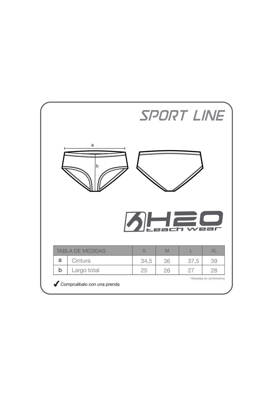 Sunga  Hombre  H2O Wear Negro-3