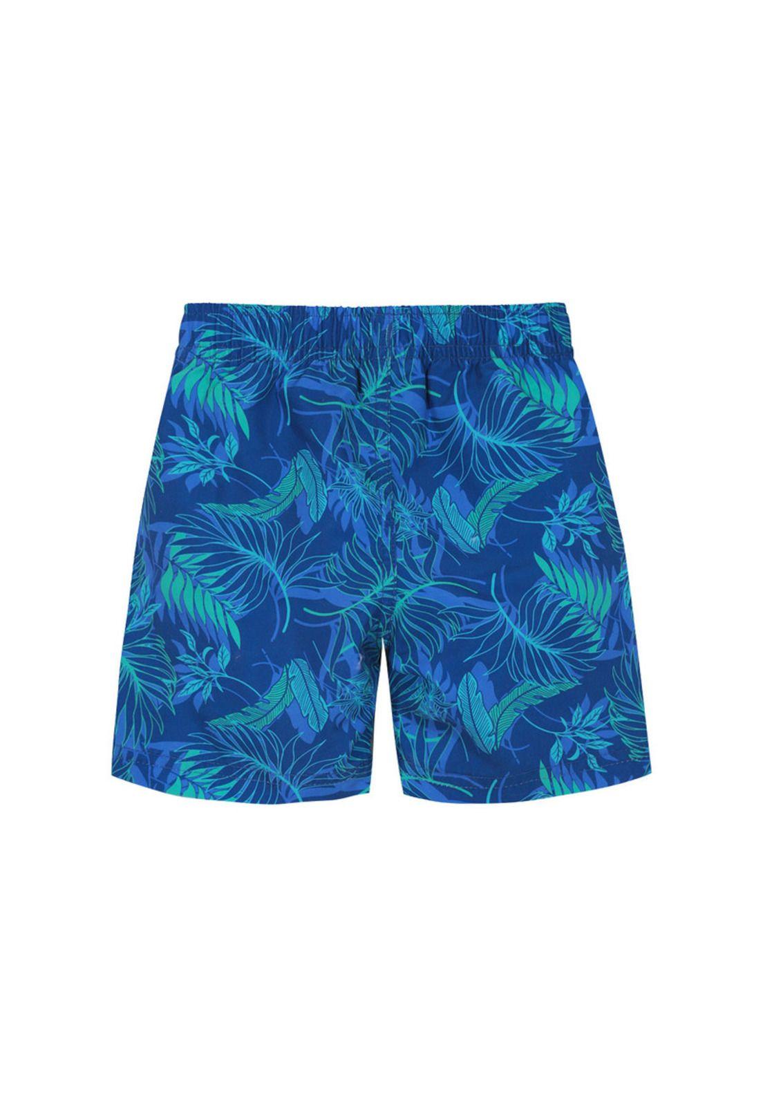 Traje de Baño Bebe Short H2O Wear Azul Estampado-1