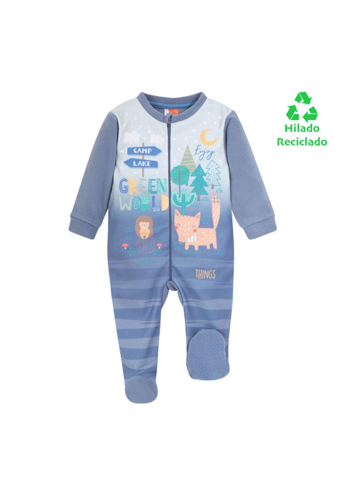 Pijama Bebé Niño Polar Sustentable H2O Wear Turquesa-0