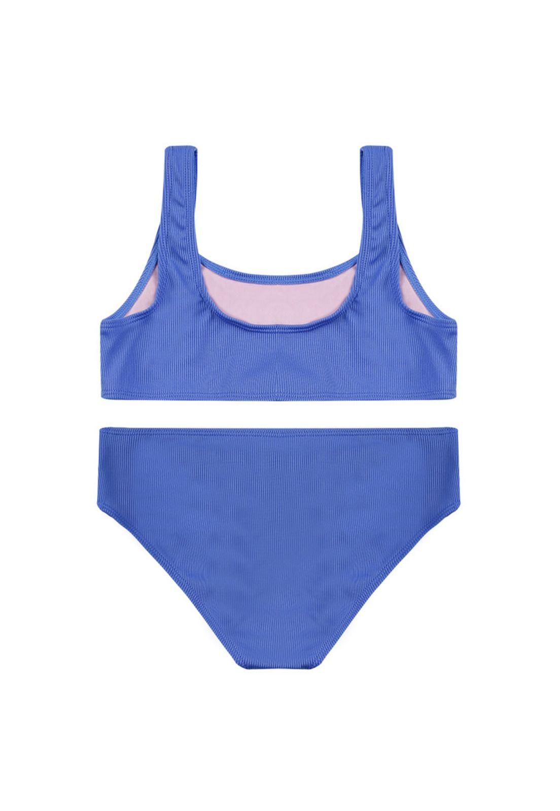 Traje de Baño Teens Niña Bikini UV30 H2O Wear Textura Turquesa-1