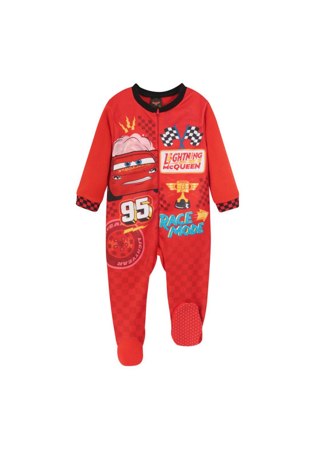 Pijama Bebé Niño Polar Entero Rojo Disney Cars-0