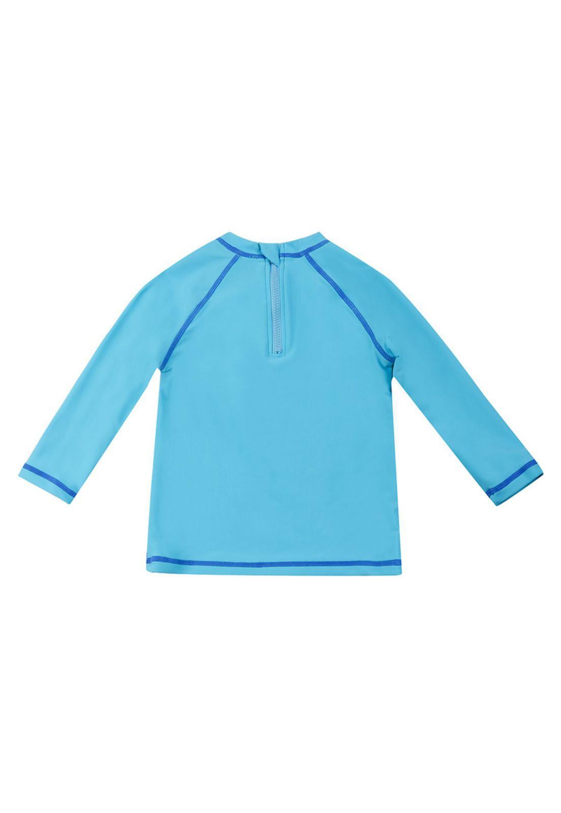 Polera Bebe Niño UV 50 Manga Larga Azul H2O Wear-1