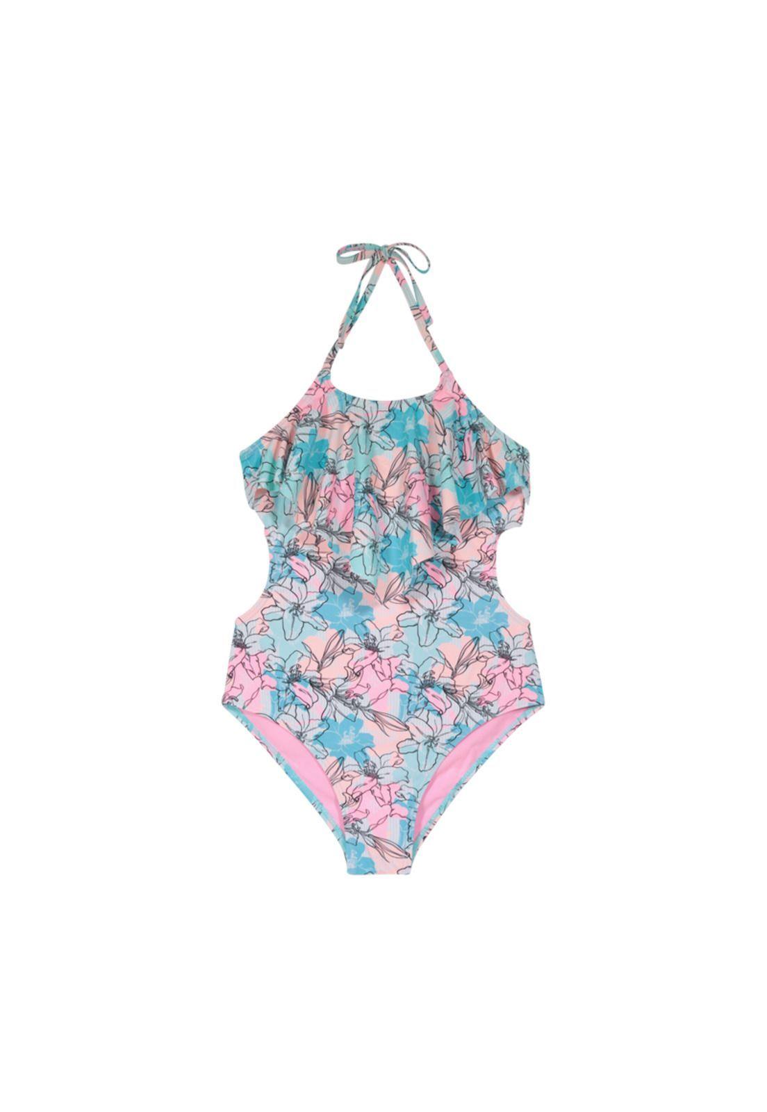 Traje de Baño Teens Niña Trikini UV30+ H2O Wear Coral-0