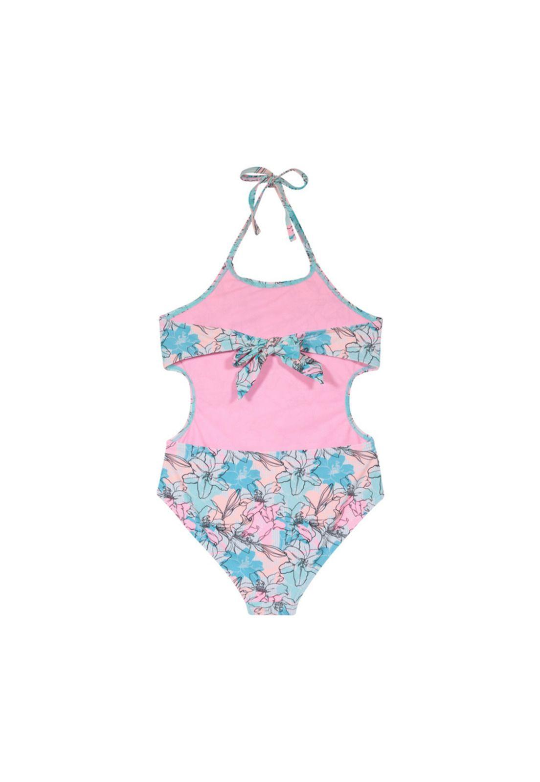 Traje de Baño Teens Niña Trikini UV30+ H2O Wear Coral-1