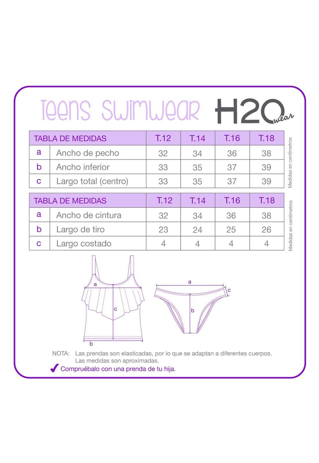 Tankini UV50 Teens Niña Vuelos | H2O WEAR-2