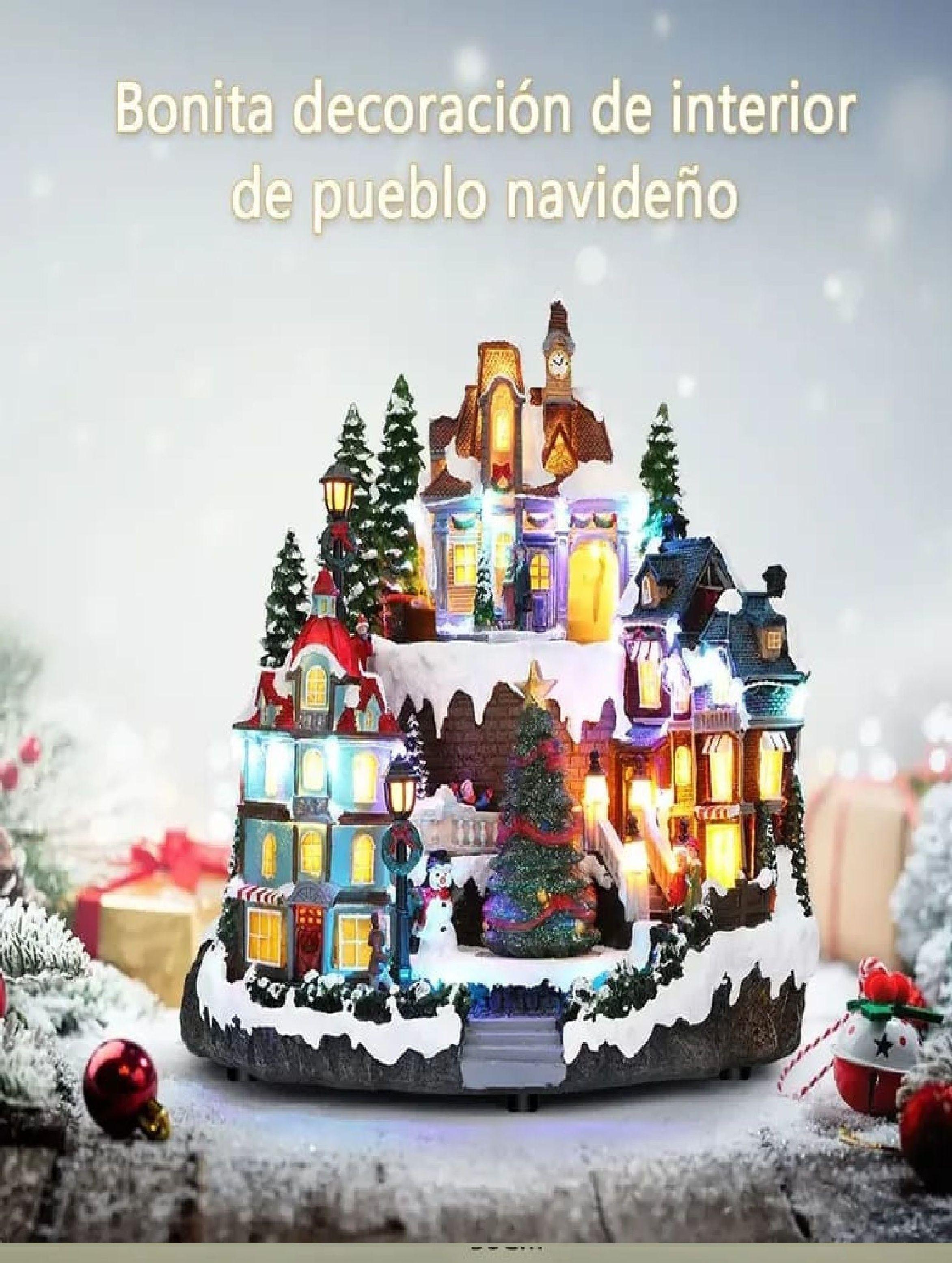 Villa Navide a Pueblo Musical Con Luces Led-2
