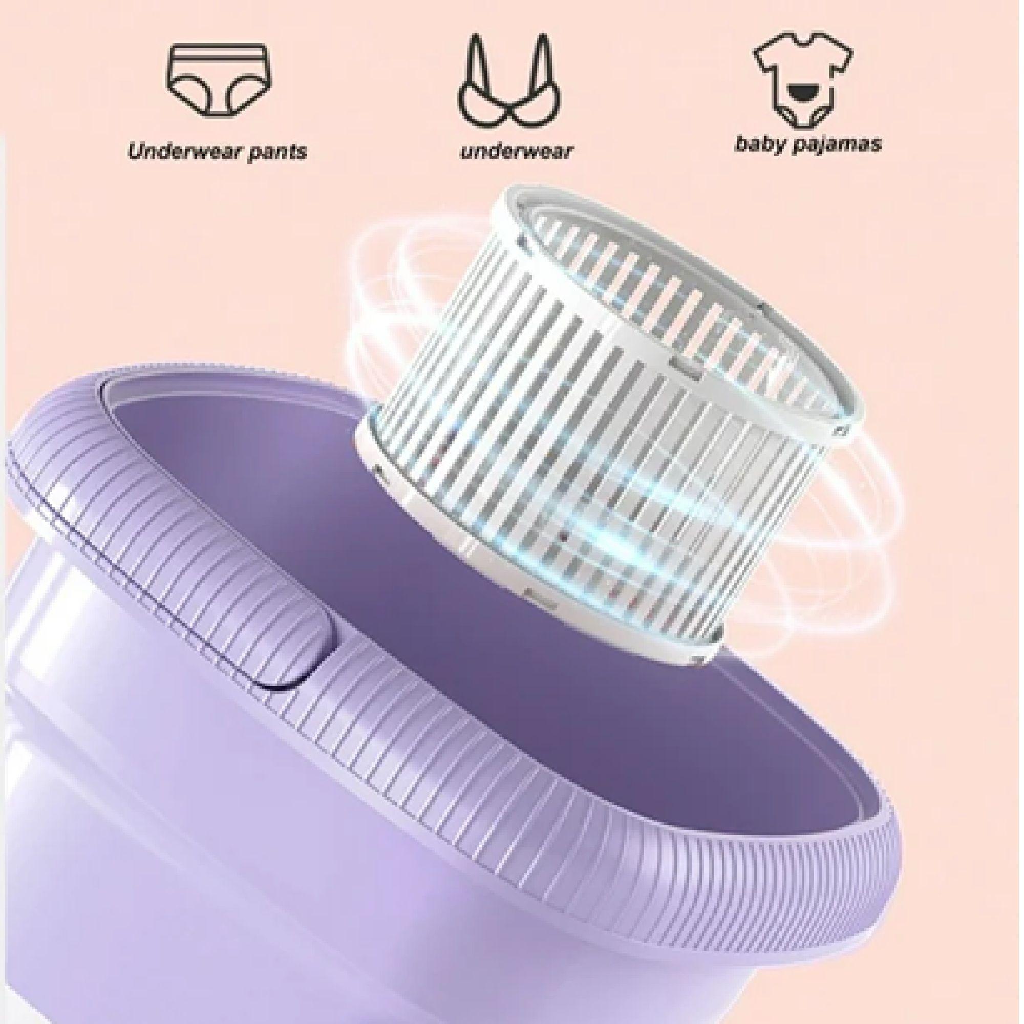 Mini Lavadora De Ropa Plegable Violeta-5