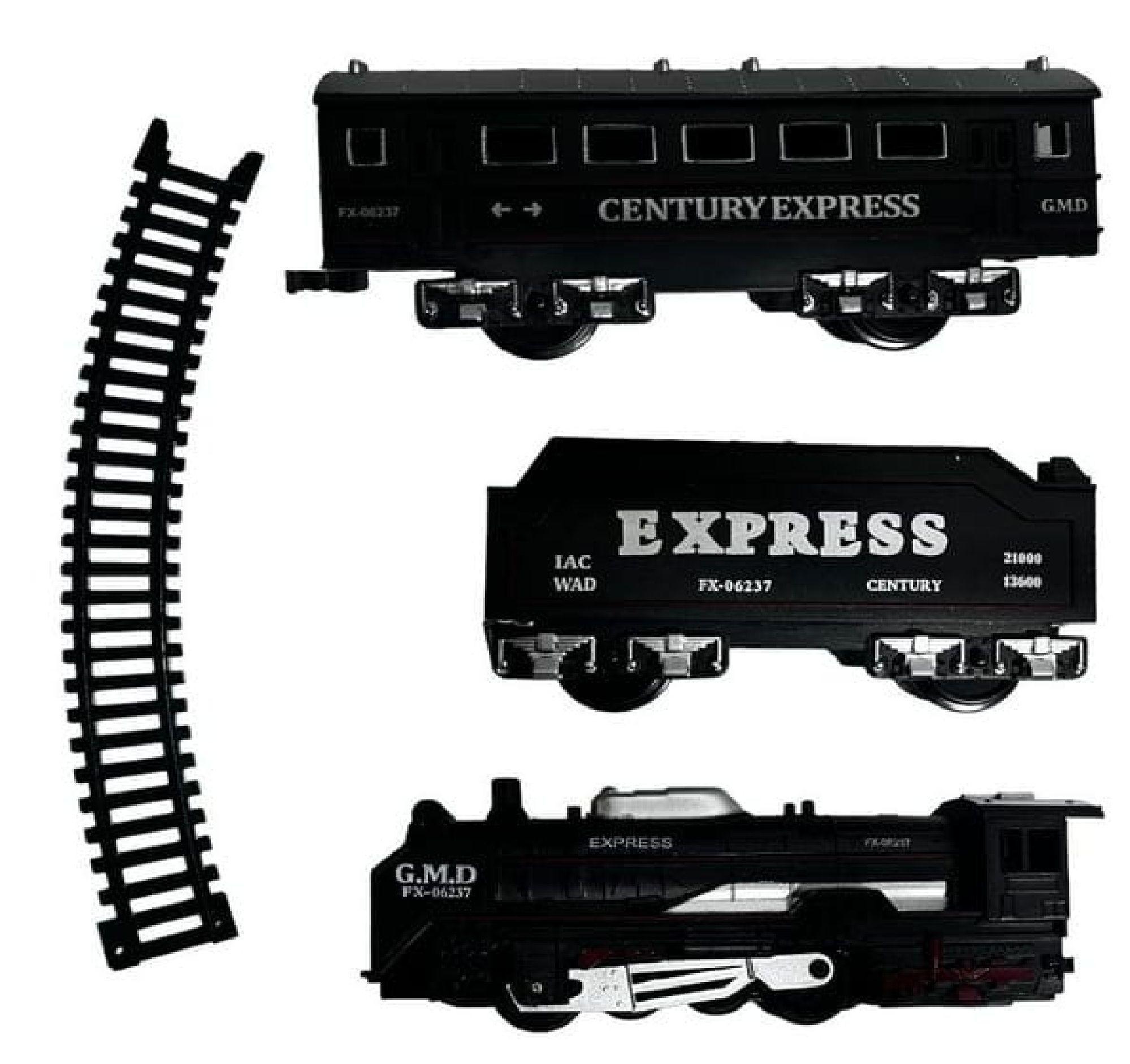 Tren Navide o Cl sico A Pilas Set 13 Piezas Con Luz-2