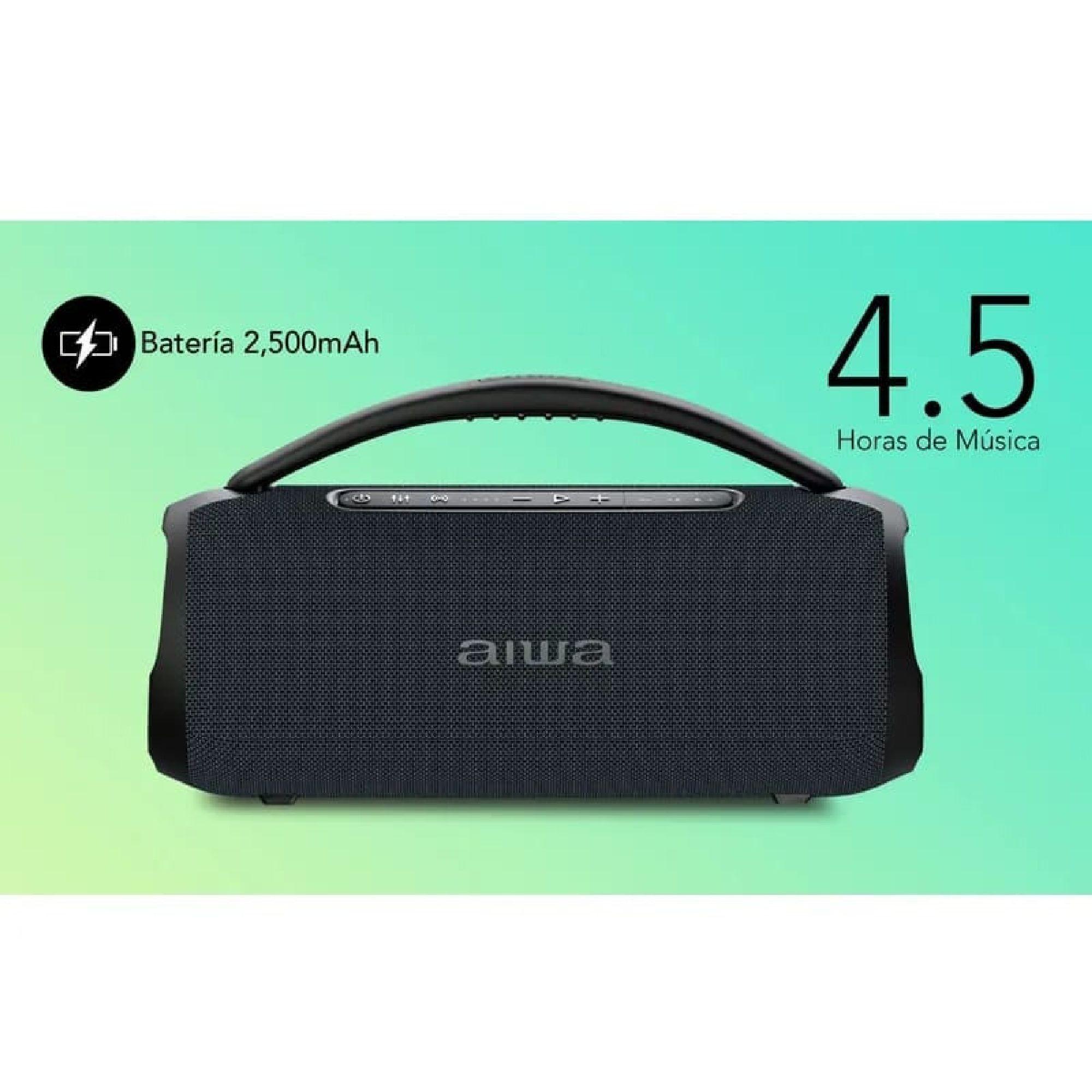Parlante Port til Bluetooth Aiwa AWQ680 30W RMS Negro Con TWS-3