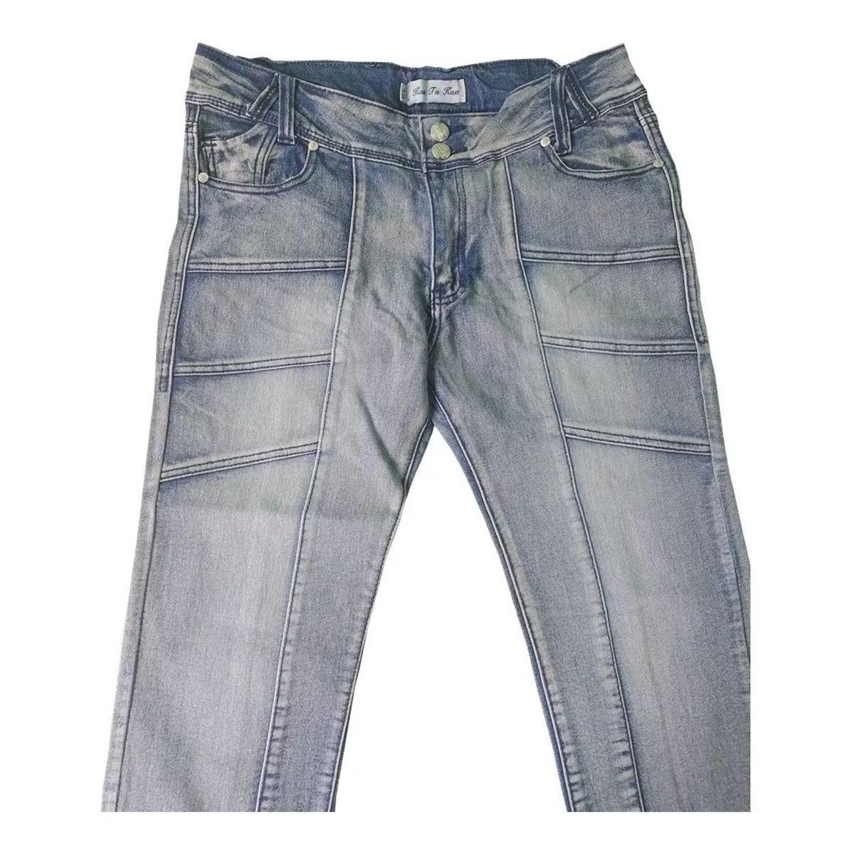 Jeans Mujer Gris Pizarra - Talla 38-1