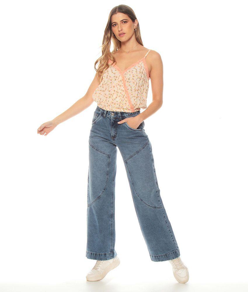 Peto Tirantes Ajustables Estampada Escote V Cruzado - Wados-2