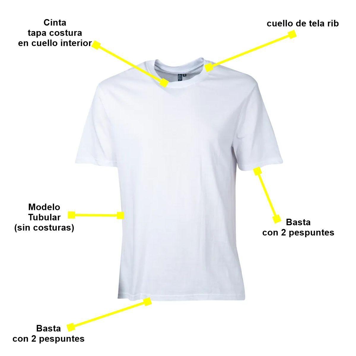 Polera de Algodón Manga Corta Tubular 3XL - Jayson-3