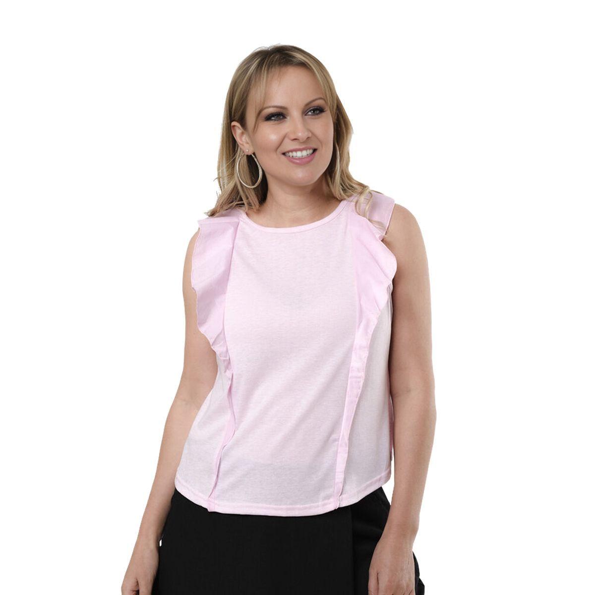 Poleras Con Vuelos Sin Mangas Mujer-3