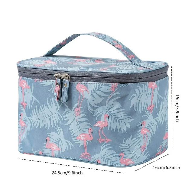 Bolso Organizador de Maquillaje Portatil Color Gris-3