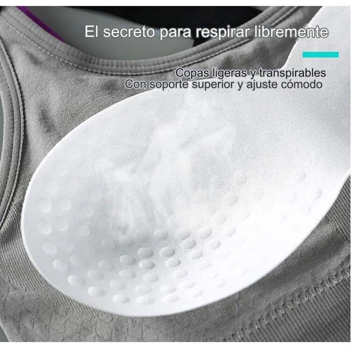 Sujetador Peto Deportivo Crossback Negro Talla XL-3