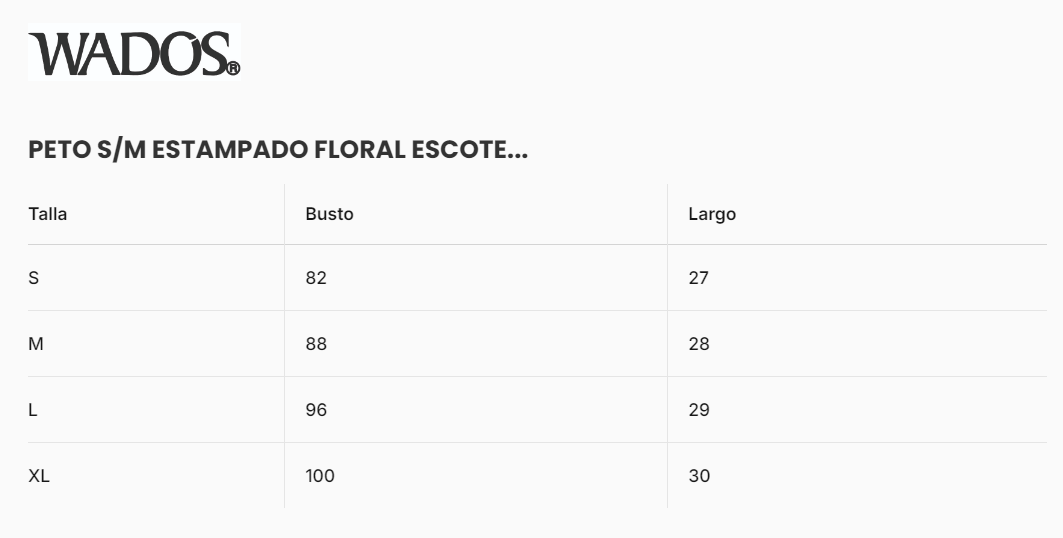 Peto S/M Estampado Floral Orange - Wados-6