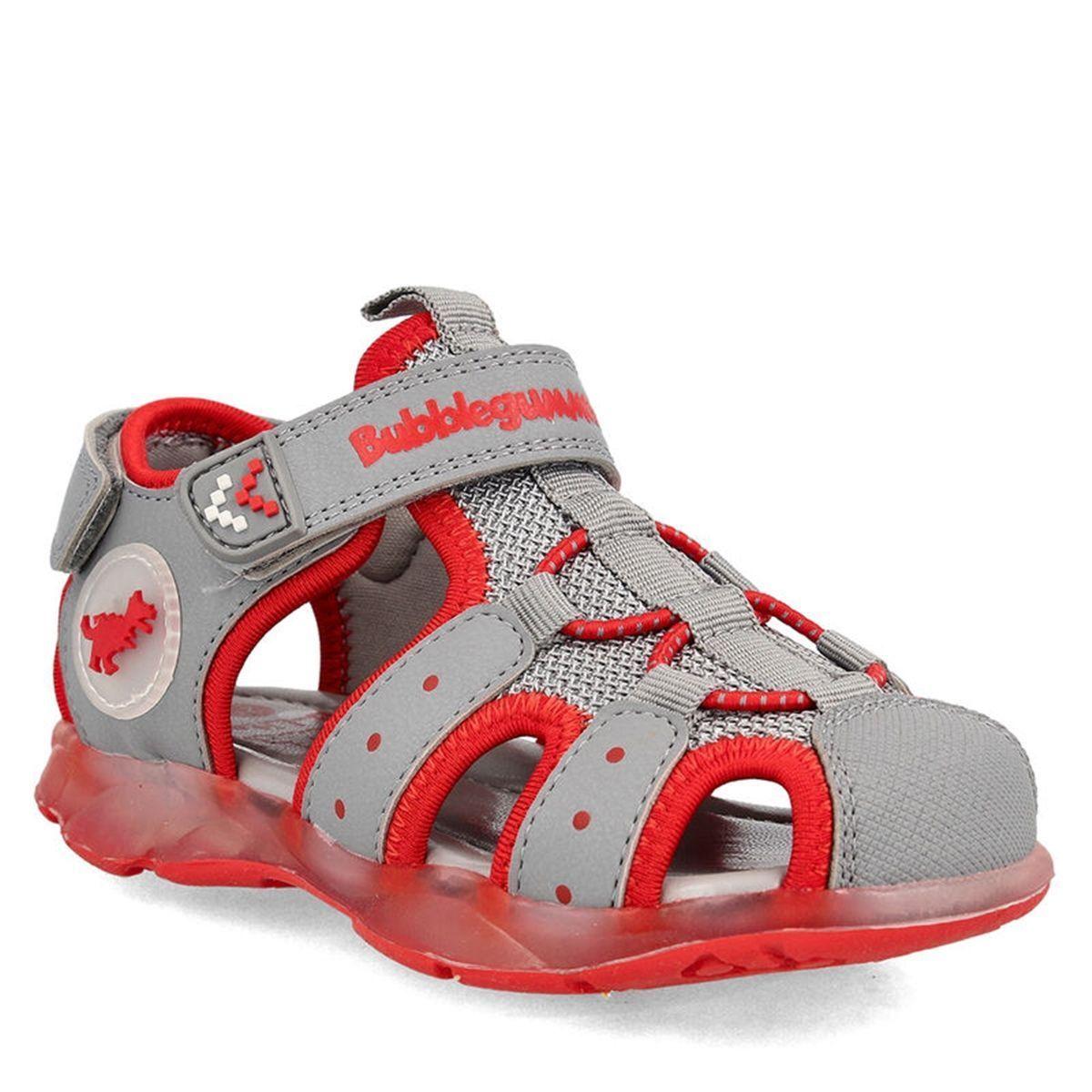 Sandalia Con Luces Niño Unai Gris - Bubblegummers-1