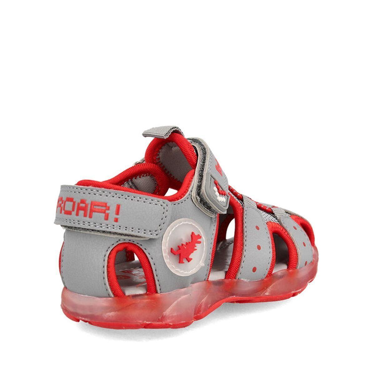 Sandalia Con Luces Niño Unai Gris - Bubblegummers-3