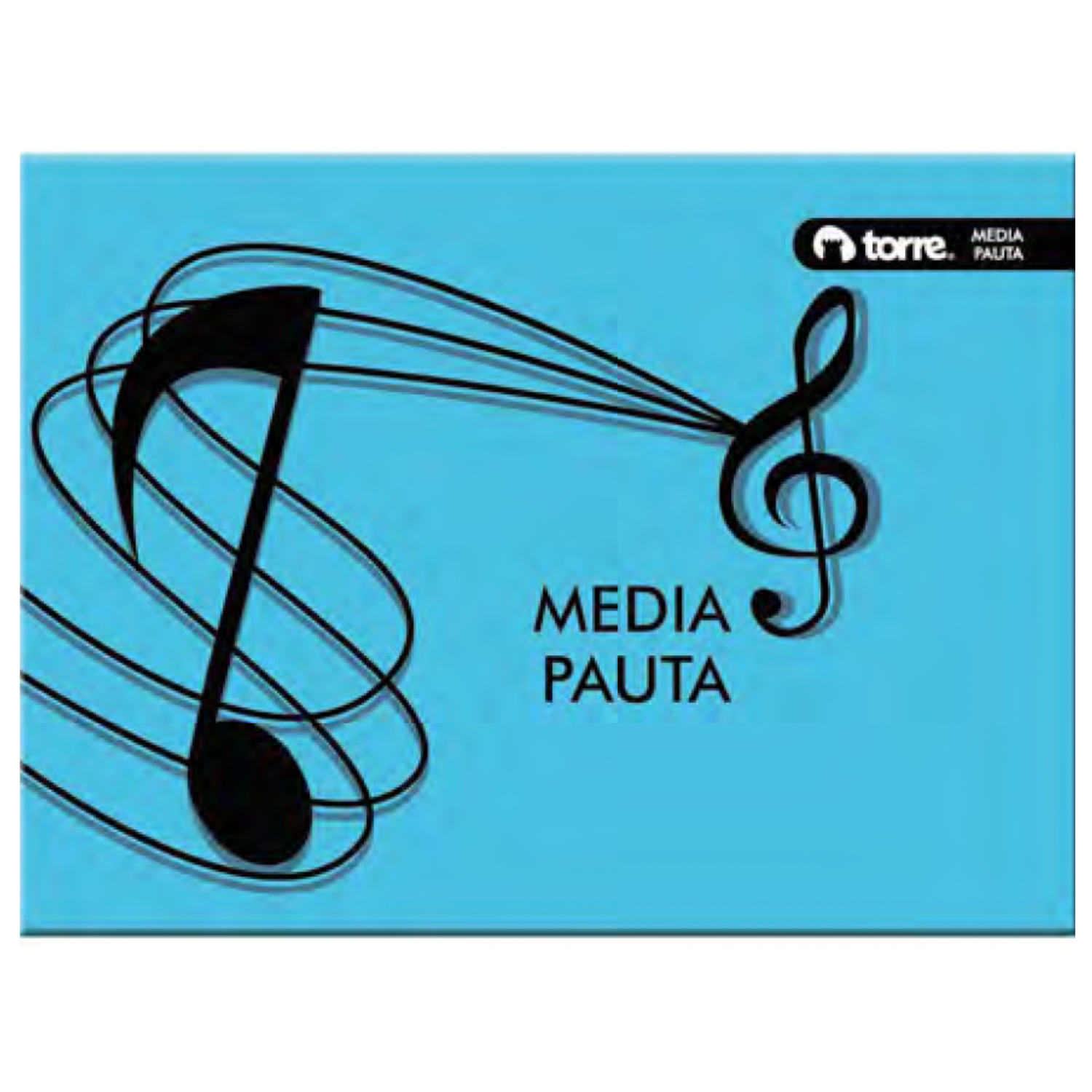 Cuaderno Música media pauta-0