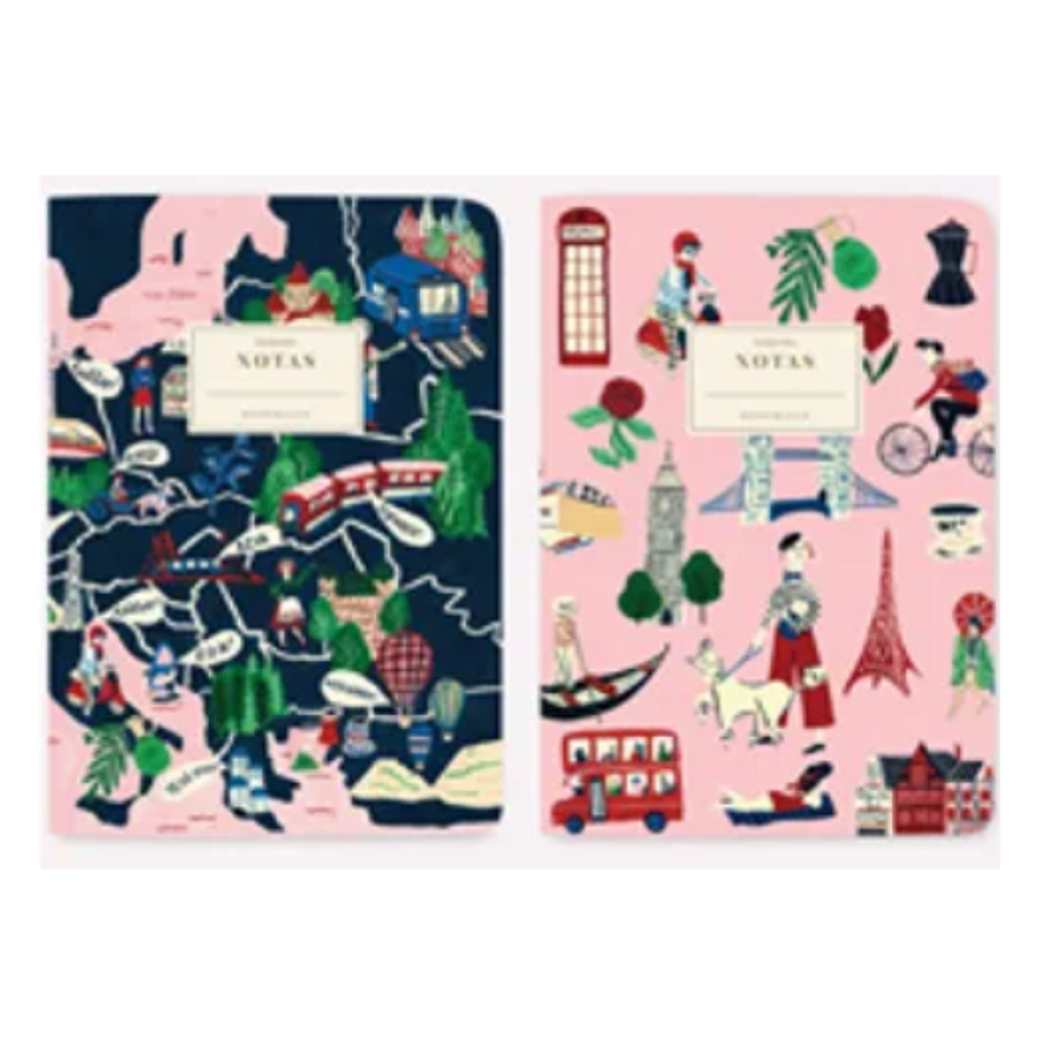 Pack 2 Libretas - Viajes a Europa-0