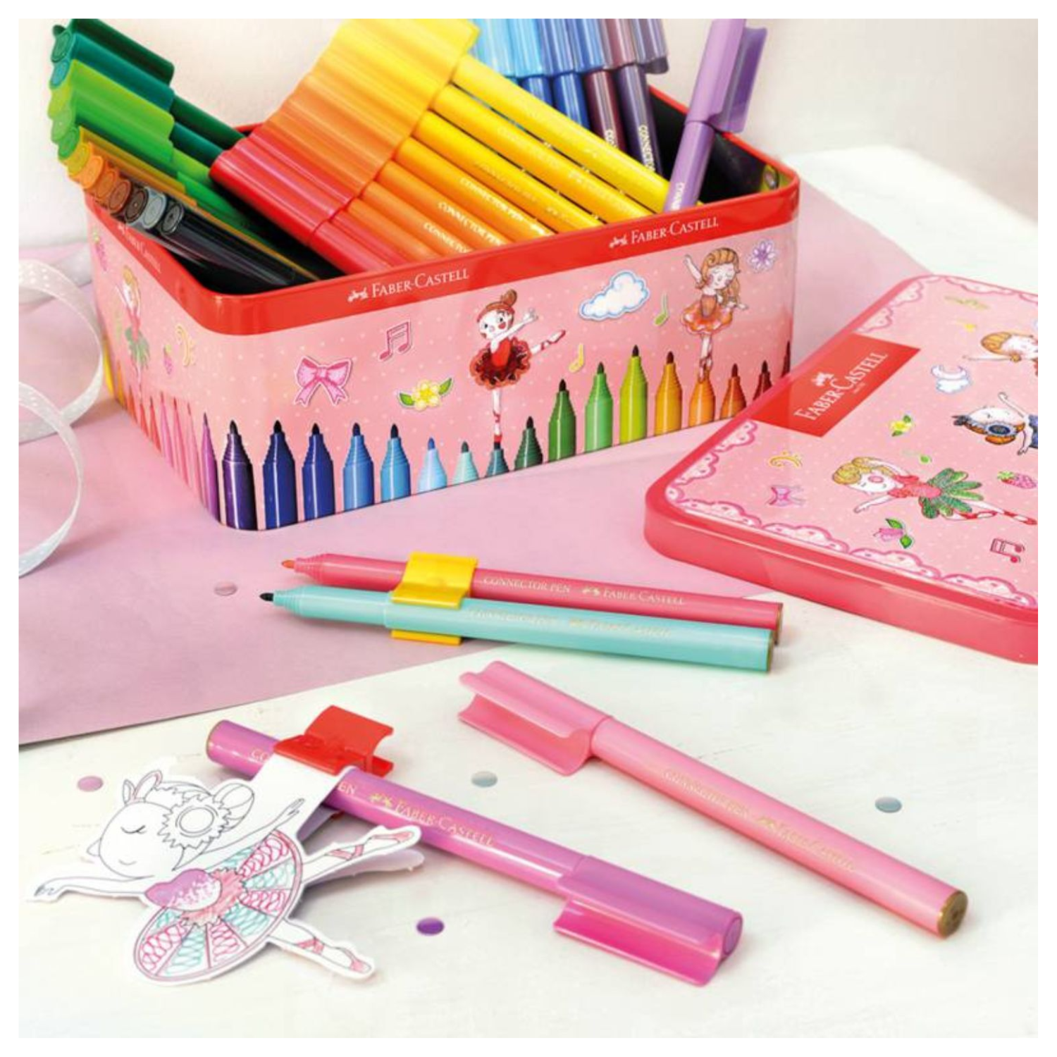 Caja Musical Bailarina con 25 Marcadores Connector-1