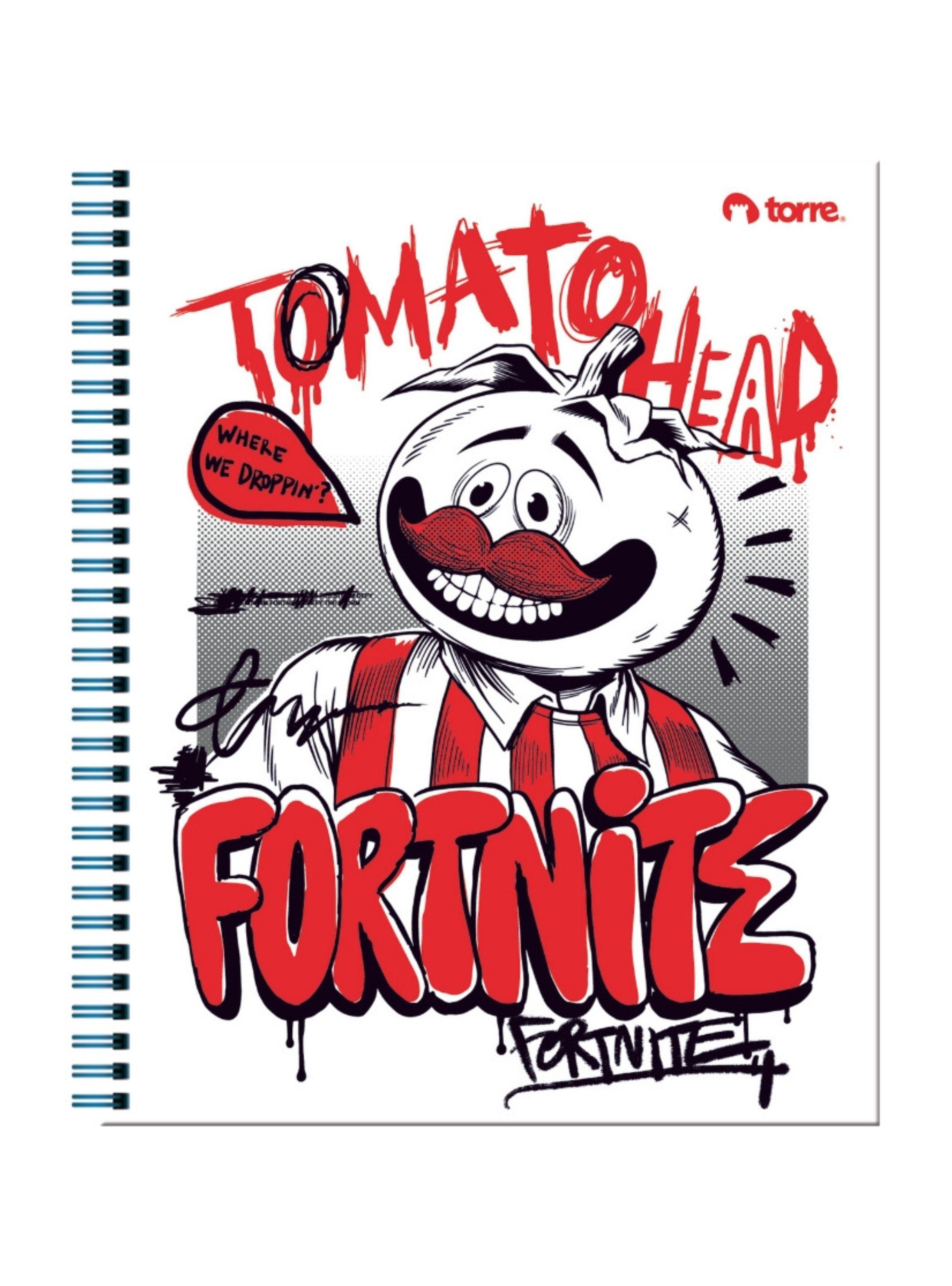 Pack 10 Cuadernos FORTNITE Universitario cuadriculado 7MM 100 Hjs-2