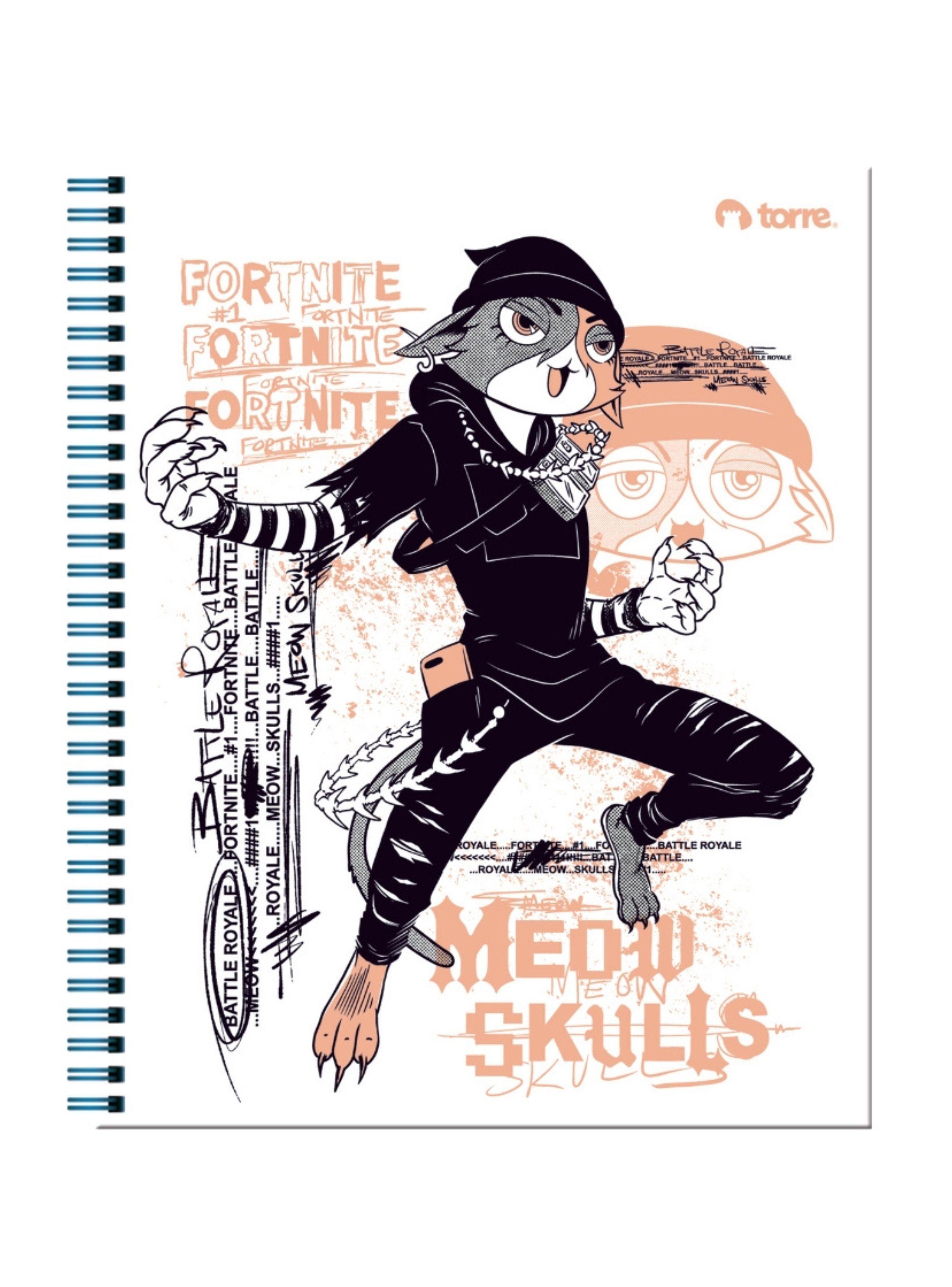 Pack 10 Cuadernos FORTNITE Universitario cuadriculado 7MM 100 Hjs-5