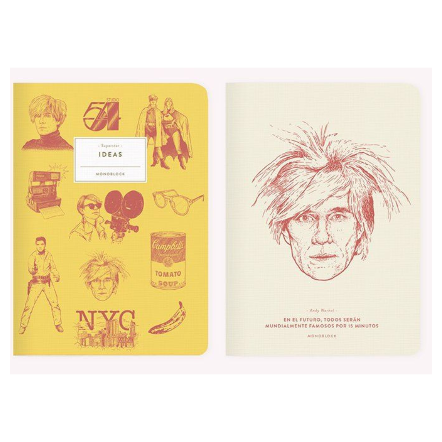 Pack 2 Libretas - Makers Andy Warhol Superstar-0