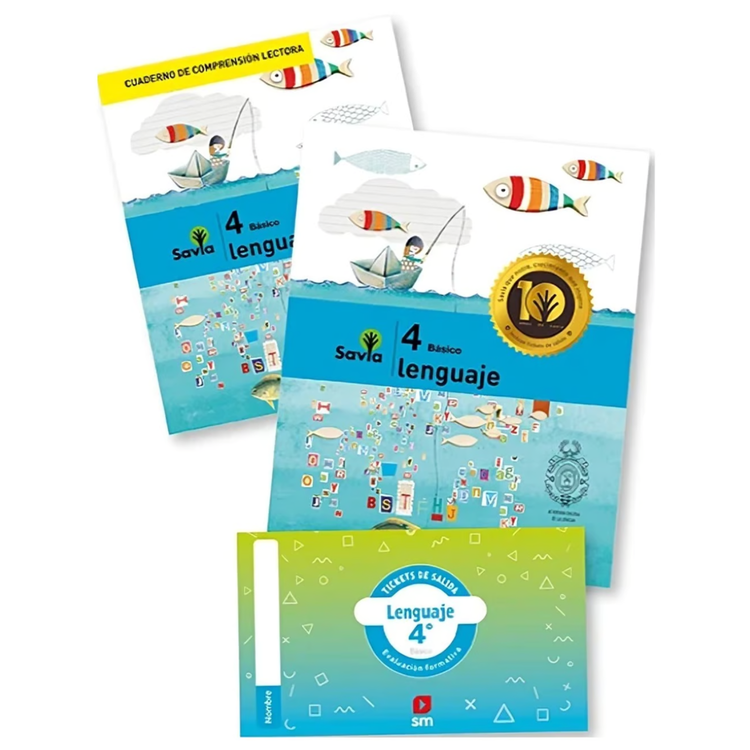 Pack Lenguaje 4 Básico Savia (Nueva edición)-1