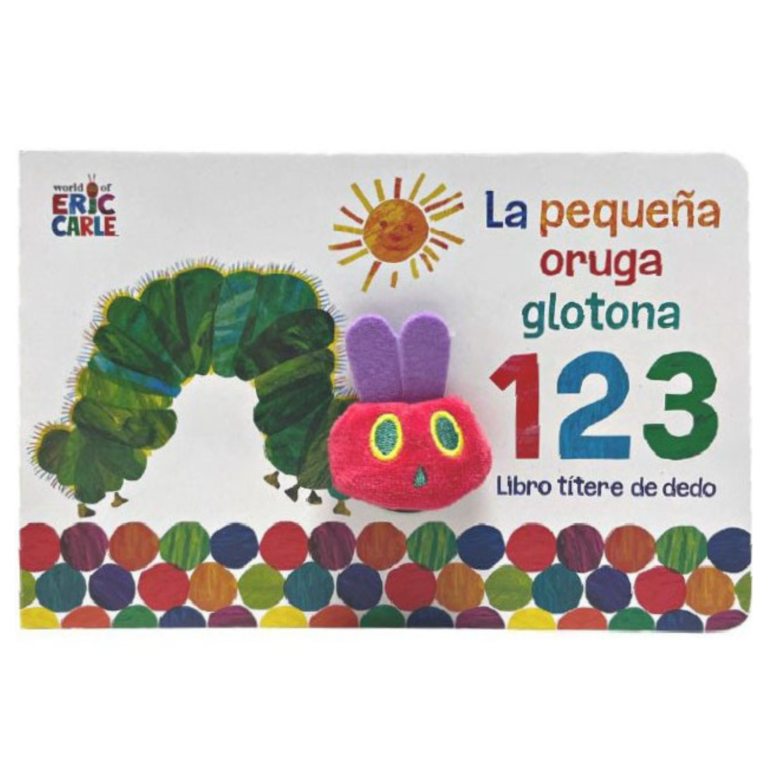 La pequeña oruga glotona 123 Libro: Títere de dedo-0