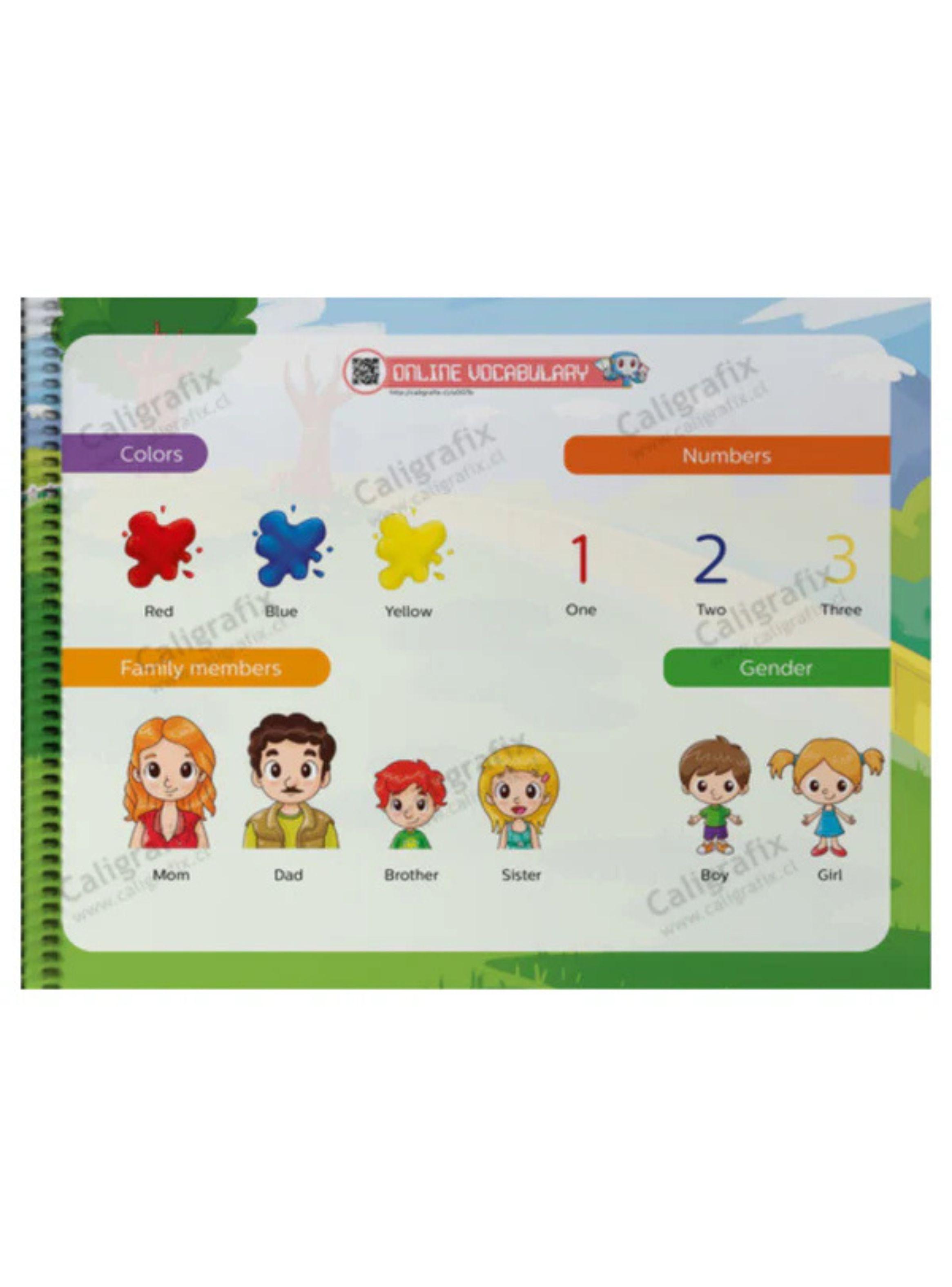 Calibots Nº1 (A partir de 4 años) - Libro de ingés prekínder-1