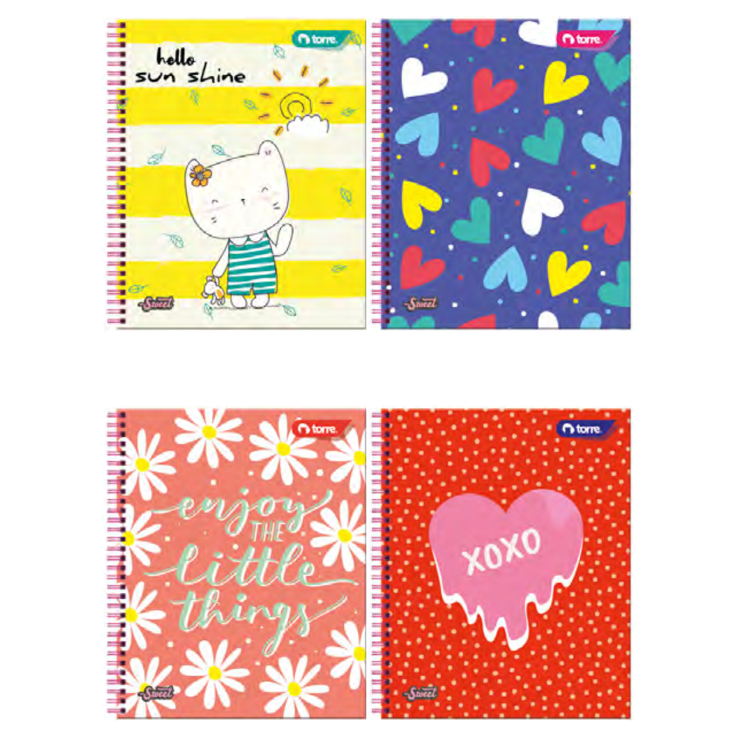 Pack 10 Cuadernos Univ. Mujer 7mm 100 Hjs-1