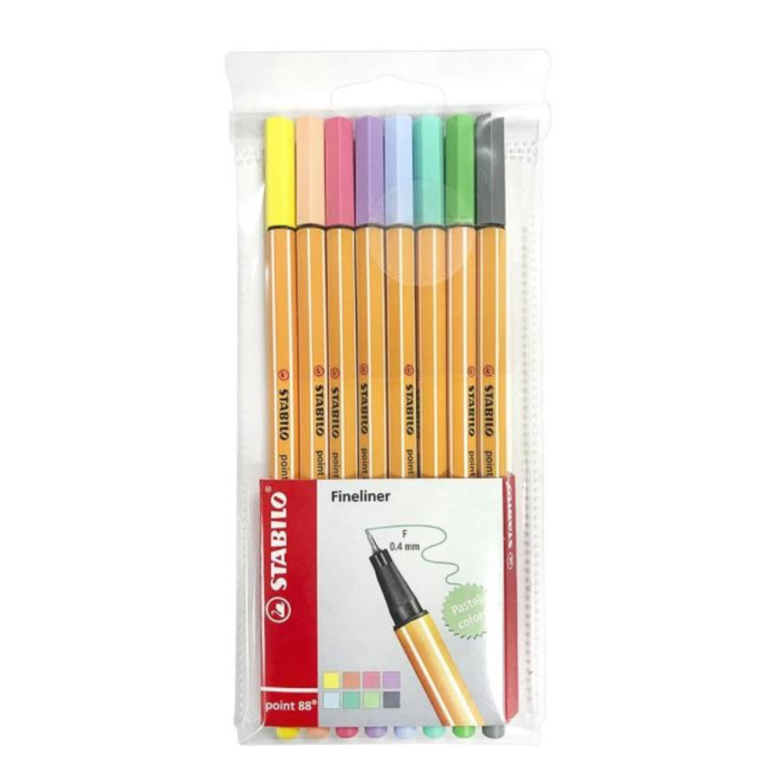 8 lápices Fineliner Stabilo Point 88-0