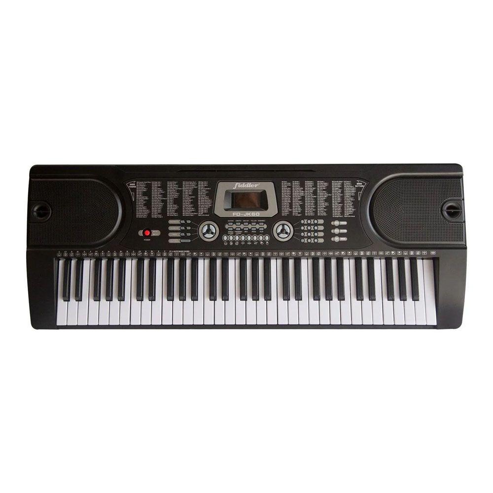 Teclado Musical Electronico Fiddler FD-JK60 61 Teclas Negro-1