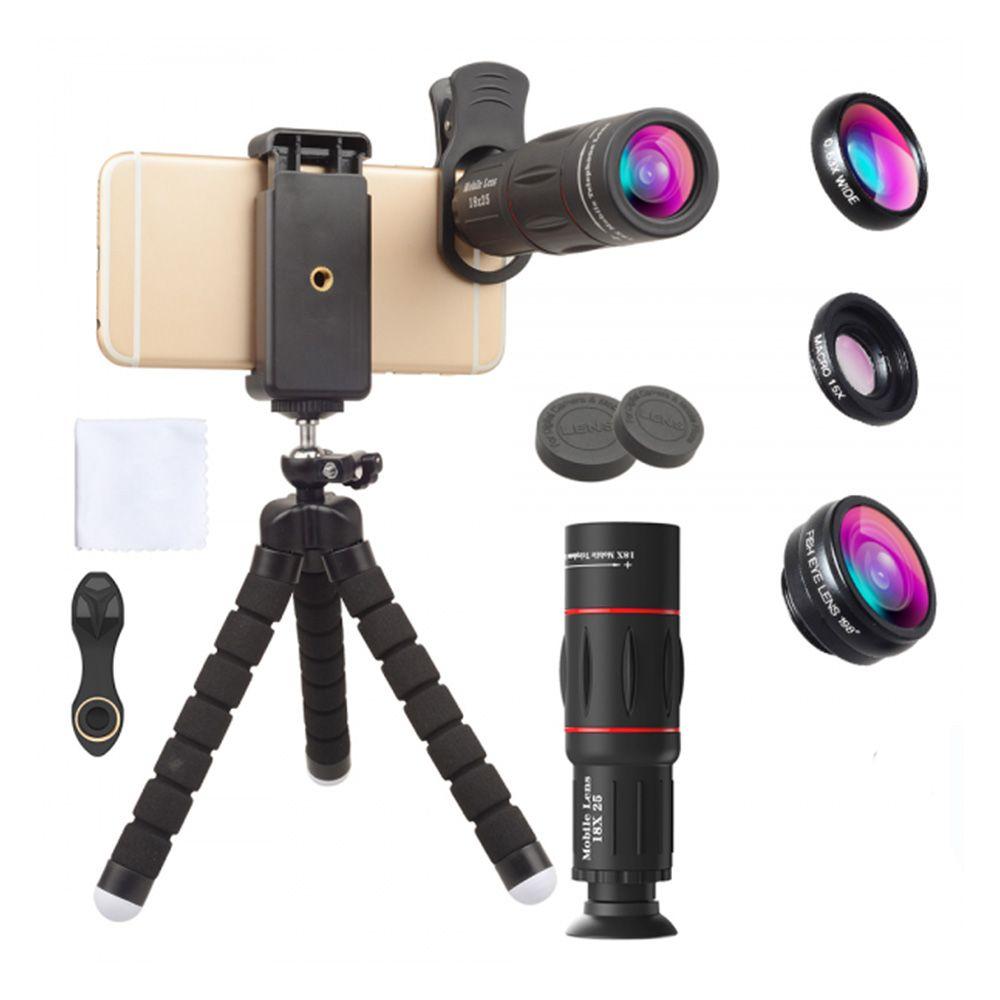 Kit de lentes telescopio camara de celular Apexel + trípode-5