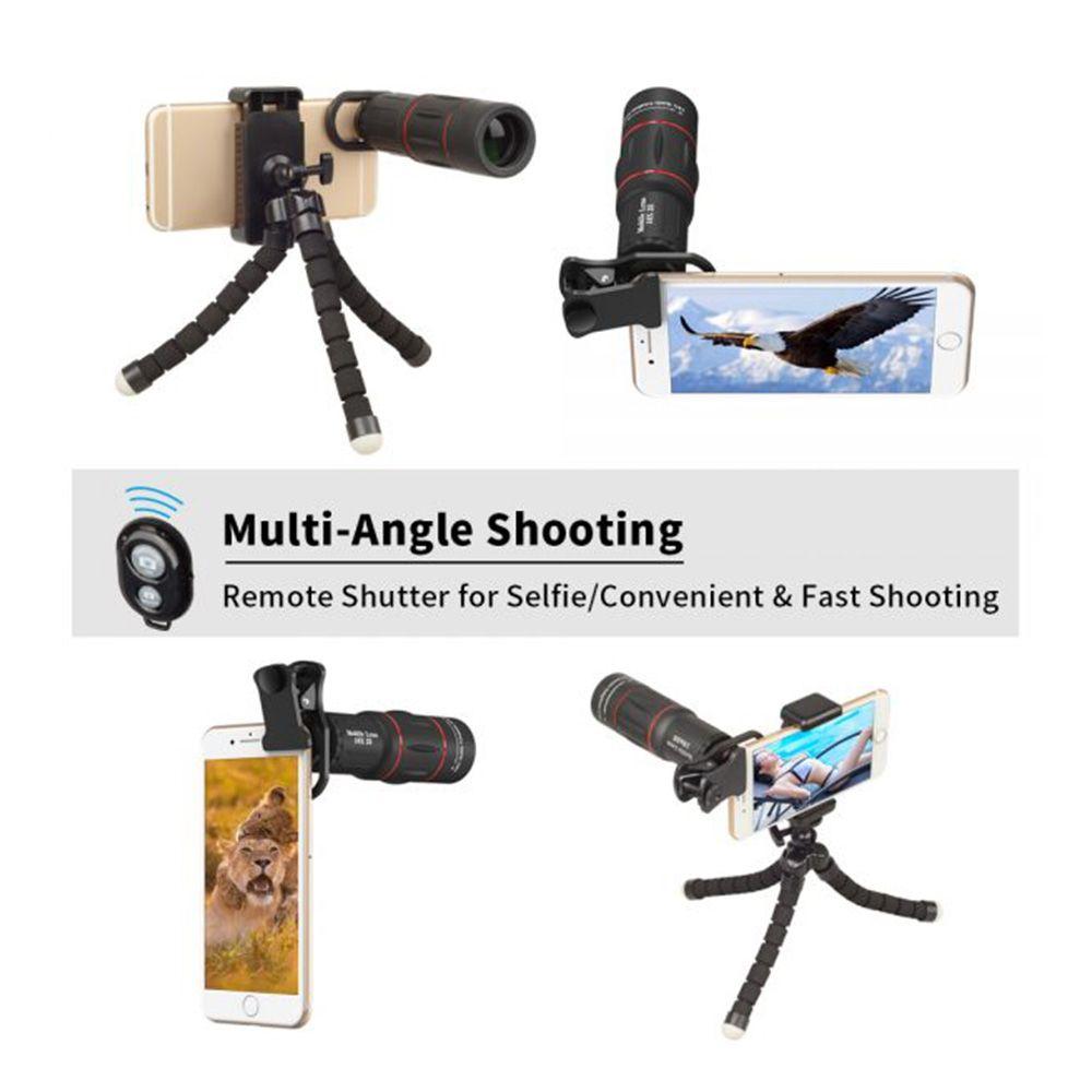 Kit de lentes telescopio camara de celular Apexel + trípode-6