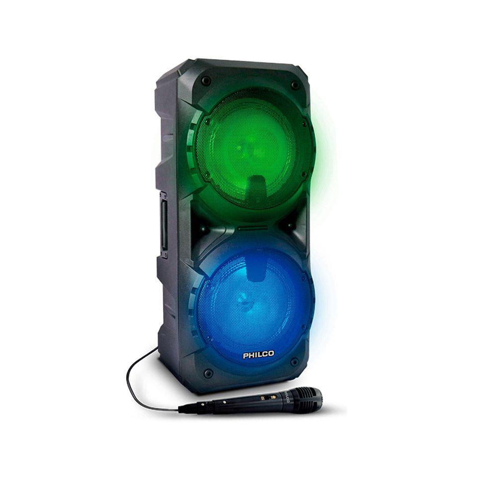 Parlante Philco 761BK Karaoke Bluetooth Doble 8 Pulg 8000W-0