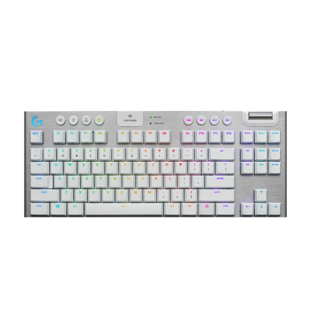 Teclado Gamer Logitech G915 inalambrico LightSpeed Blanco-5