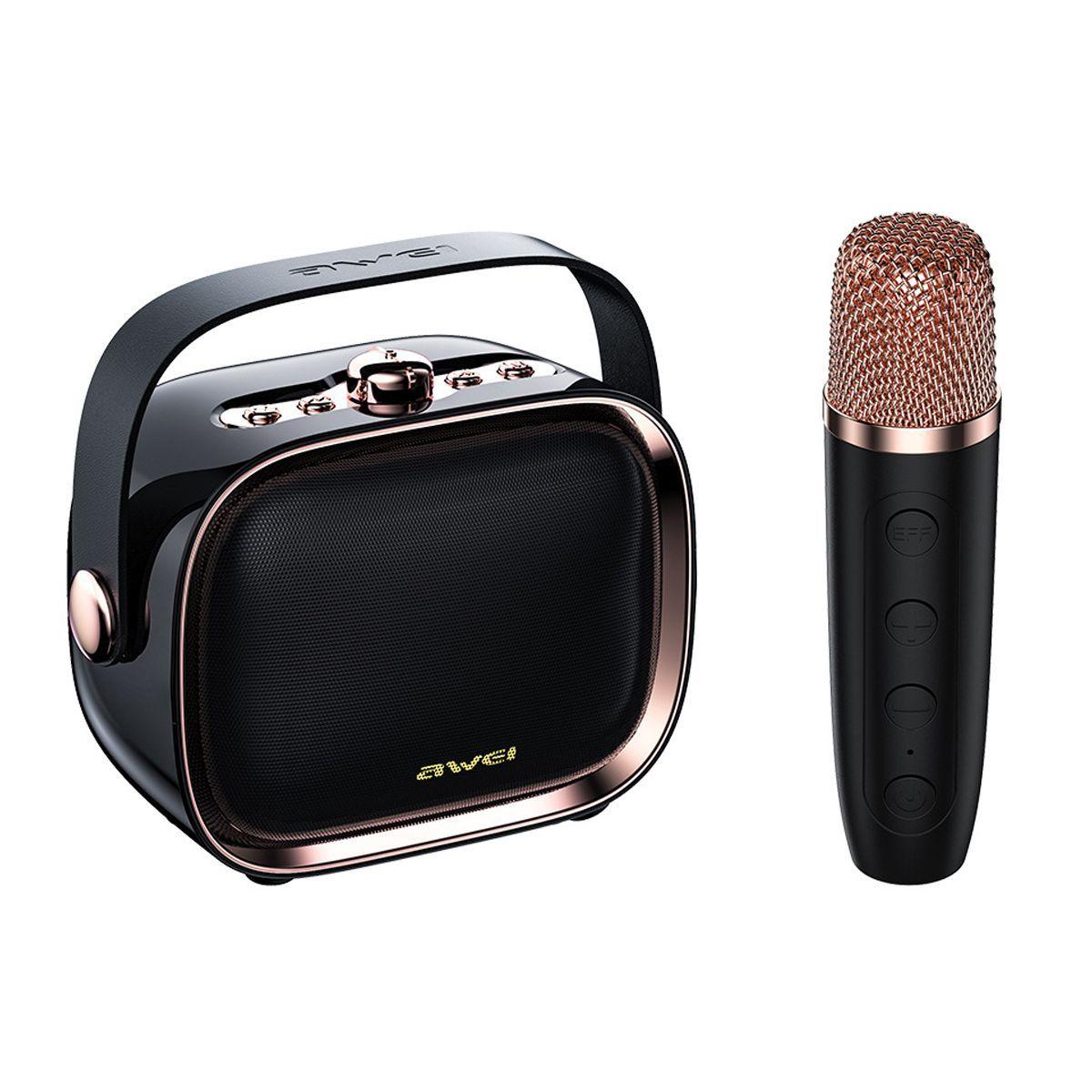 Parlante Awei Y889 Bluetooth Karaoke Negro-1