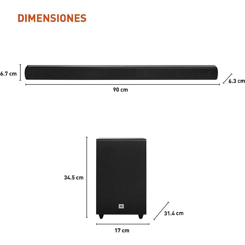 Soundbar con subwoofer JBL SB170 inalambrico 2.1 220W-1