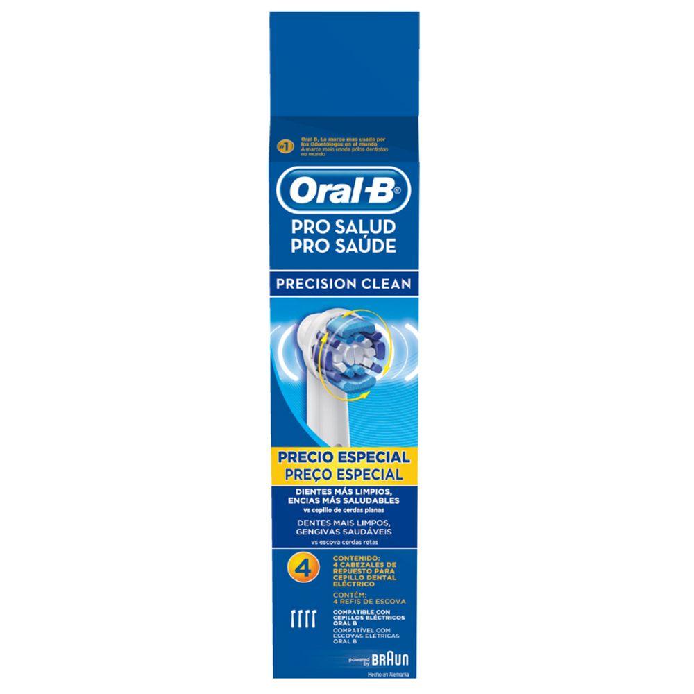 Repuesto Para Cepillo Eléctrico Oral-B Precision clean 4 Uds-0