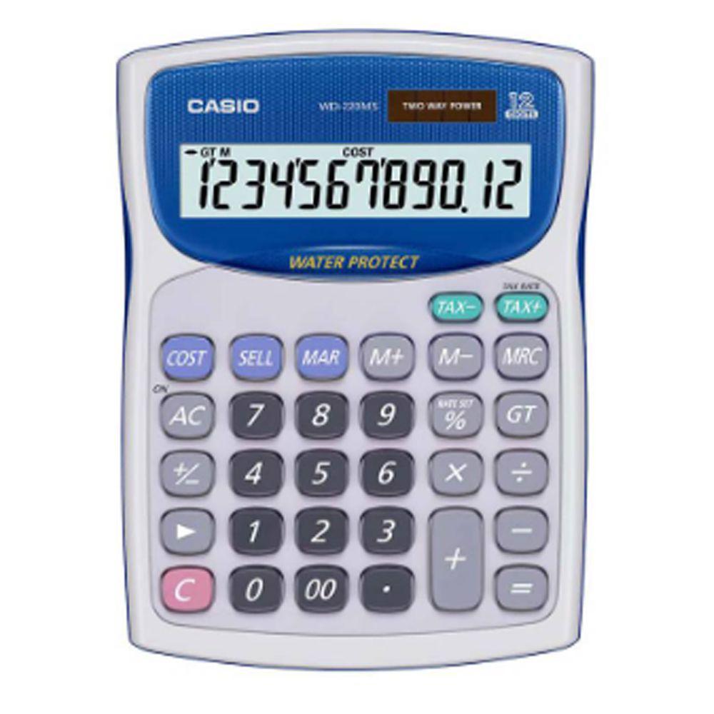 Calculadora de Sobremesa Casio WD-220MS-WE Blanca-0