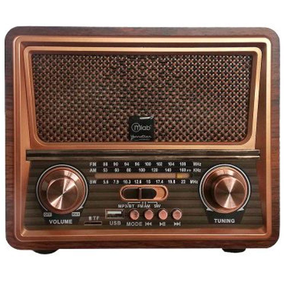 Radio Parlante MLab 9135 Retro Vennetian Bluetooth USB FM-6
