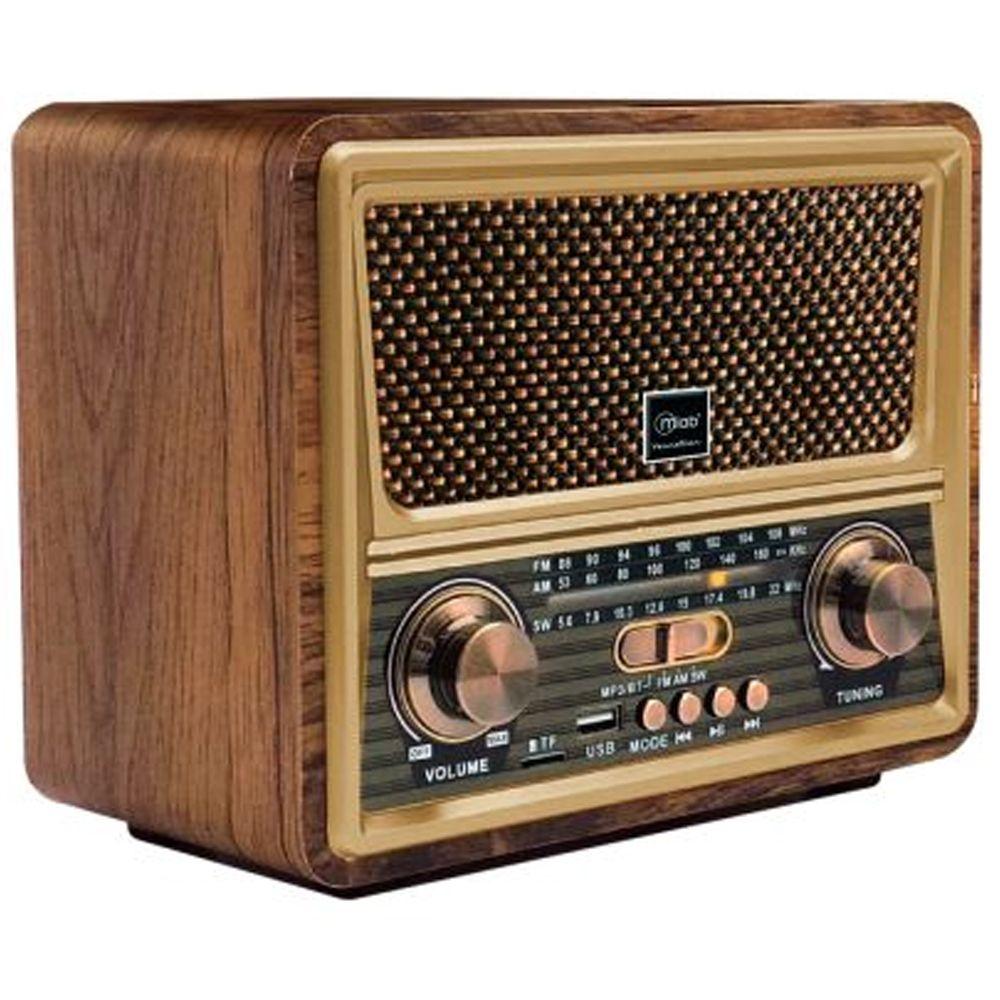Radio Parlante MLab 9135 Retro Vennetian Bluetooth USB FM-7