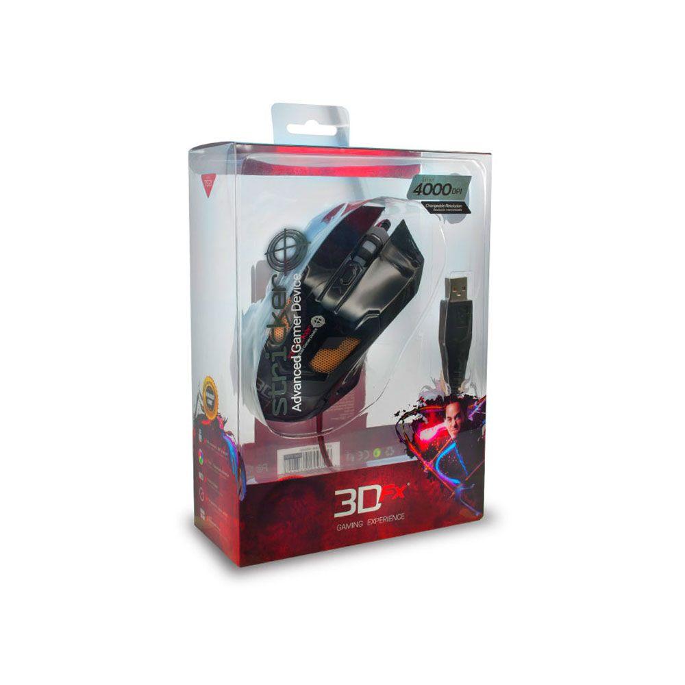 Mouse Gamer 3DFX Stricker 6 botones 4000 DPI Negro-9
